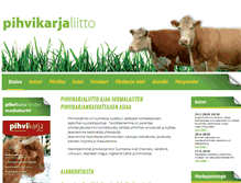 Tablet Screenshot of pihvikarjaliitto.fi